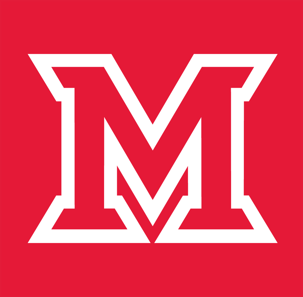 Miami (Ohio) Redhawks 2014-Pres Primary Dark Logo v2 diy DTF decal sticker